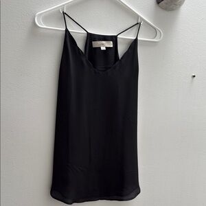 Black Scalloped Camisole Top XXS Petite